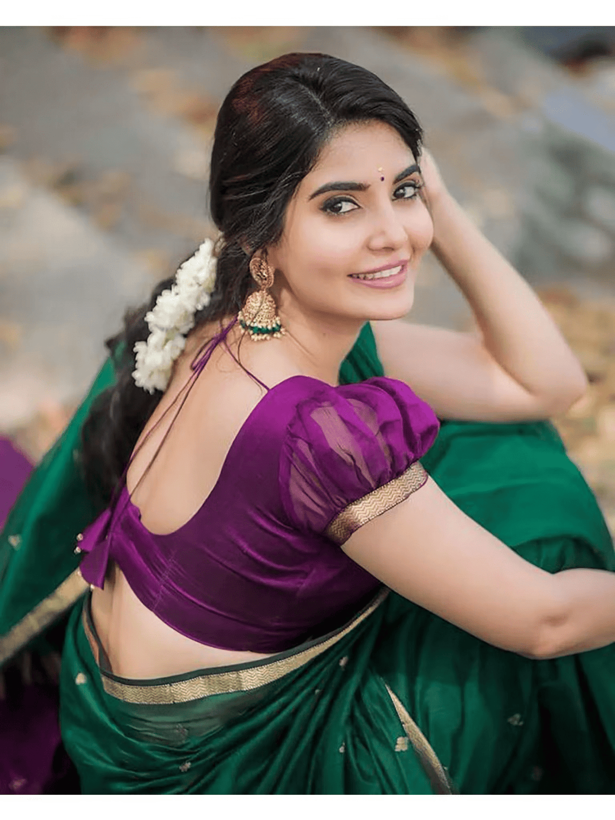 Women Designer Cotton Silk Kanjivaram Saree with Unstitched Blouse | Luxury Saree for Weddings & Festivals - aromie