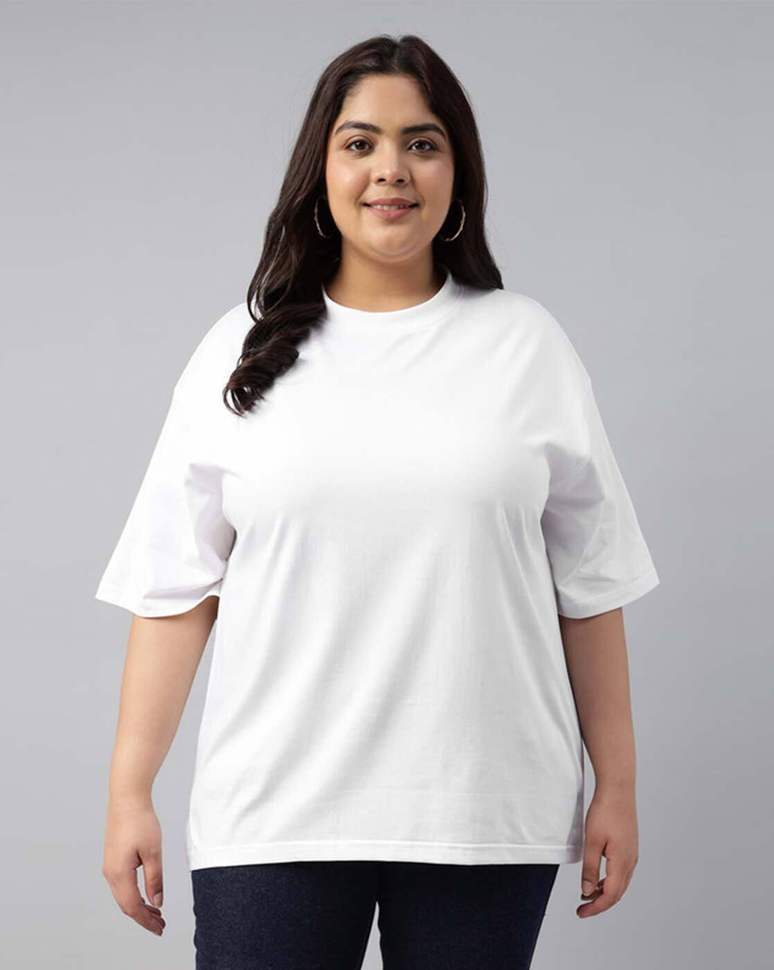Women Oversized Fit T-Shirt for Plus Size Style