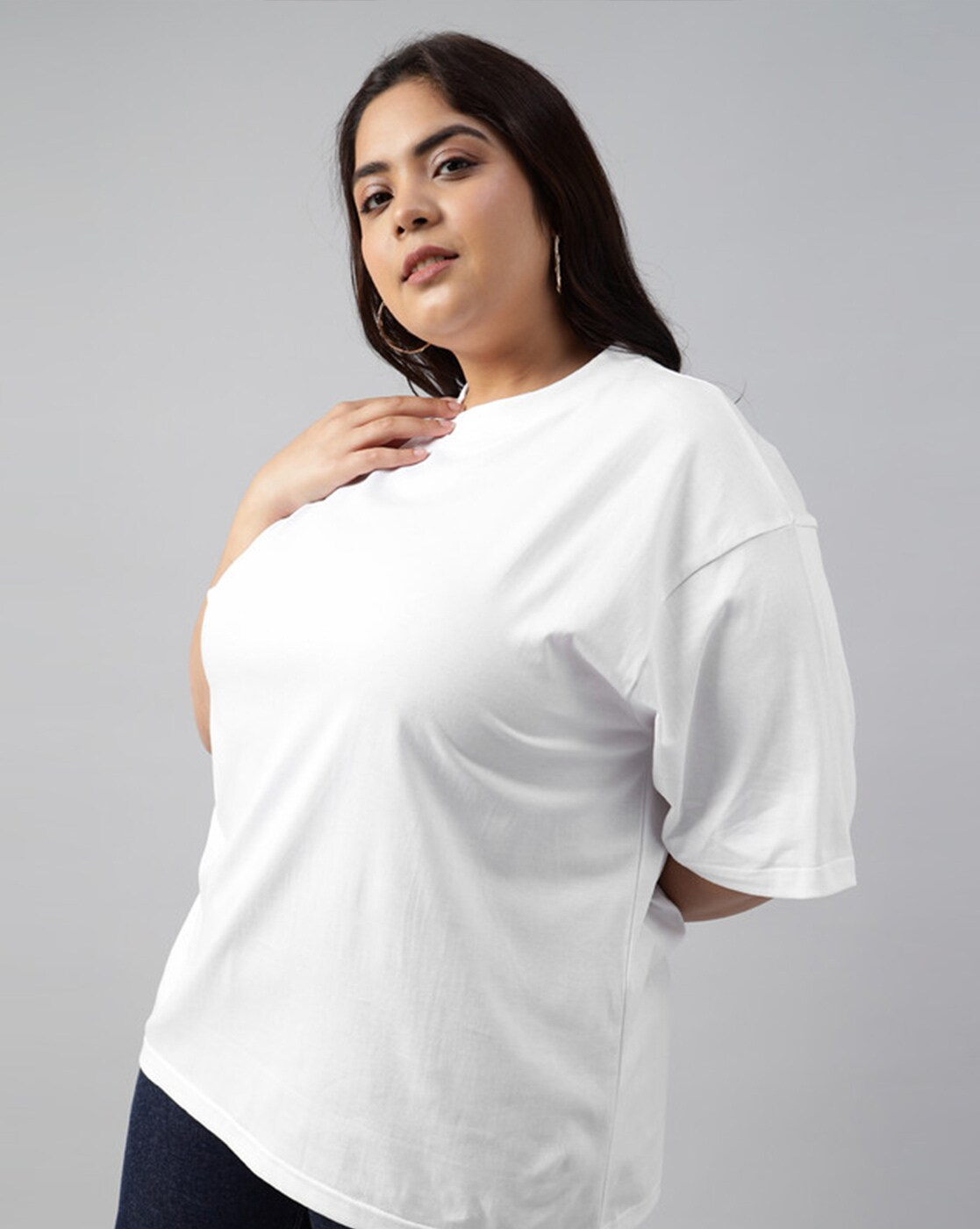 Women Oversized Fit T-Shirt for Plus Size Style
