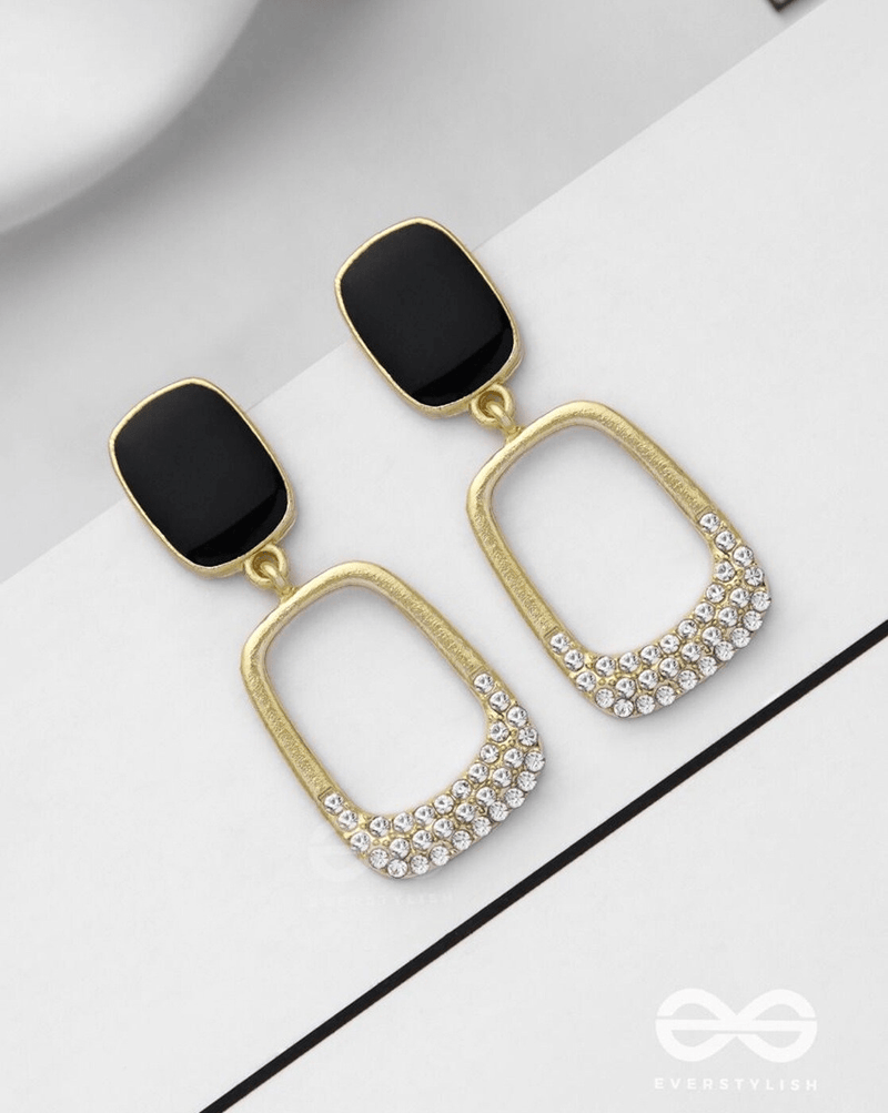 Women Shimmer of Night Drop Earrings – Elegant Casual Wear with Strong Metal Structure - aromie