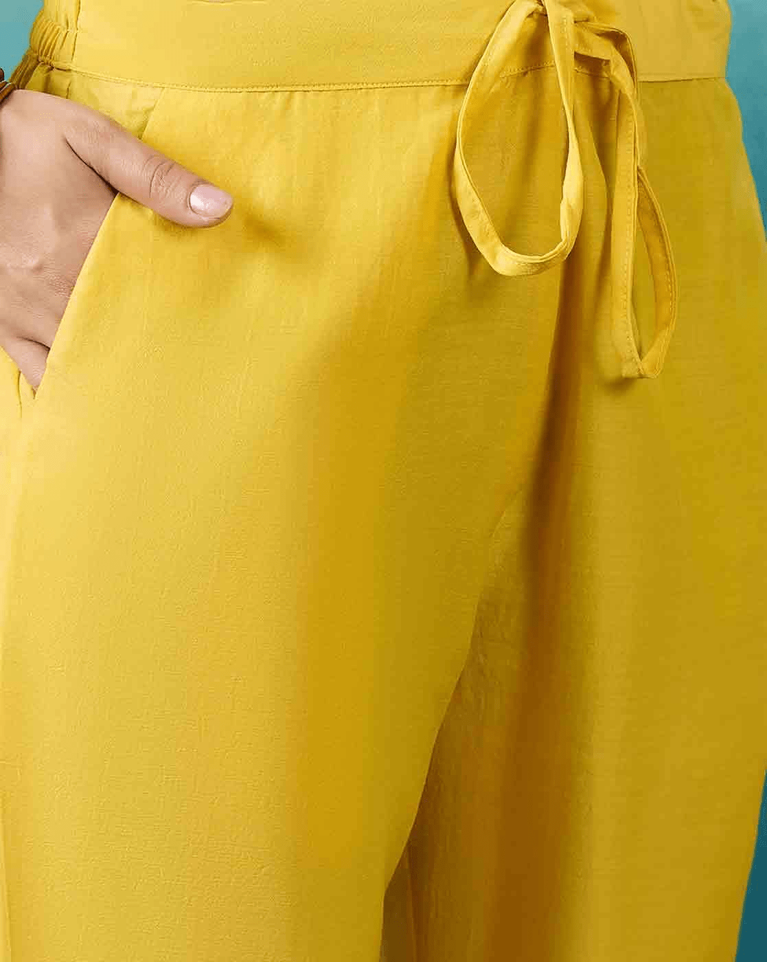 Silk Blend Kurta Set for Women - 3 Piece Design