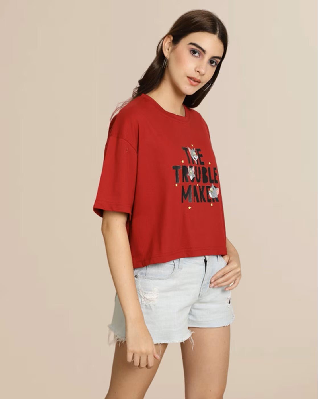Women's Boxy Fit T-Shirt - Trendy Casual Style