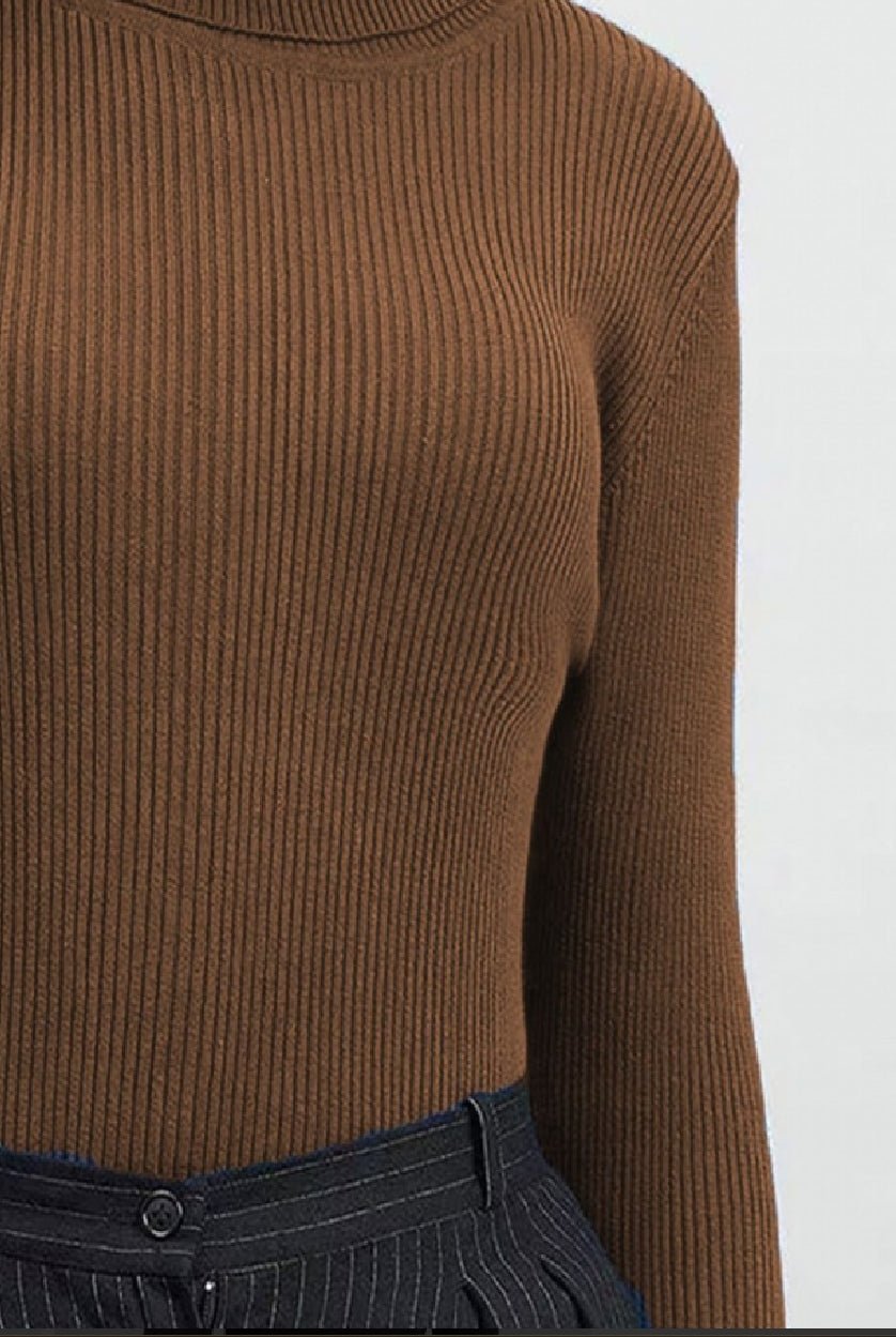 Women's High Neck Slim Fit T-Shirts - Trendy Style